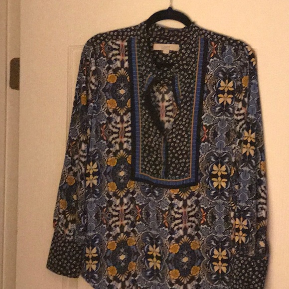 Printed half button blouse - Picture 1 of 1